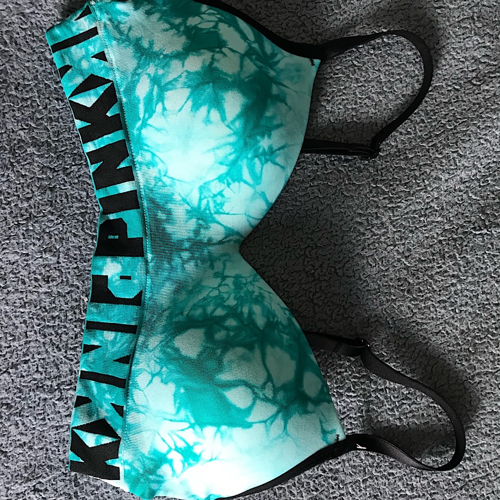 Like New! Teal PINK sports bra